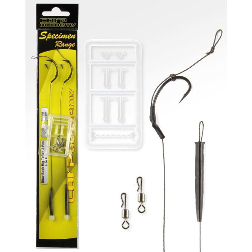 Carlige Legate Carp Academy Blow Back, nr.4, 25lb, 2buc/pac