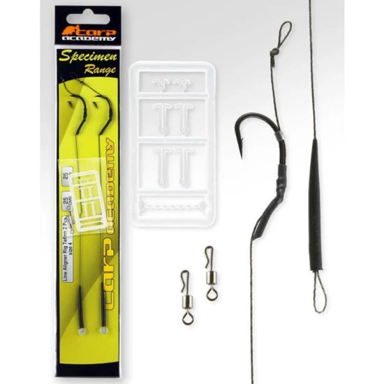Carlige Legate Carp Academy Line Aligner Teflon, Nr.2, 25lb, 2buc/pac