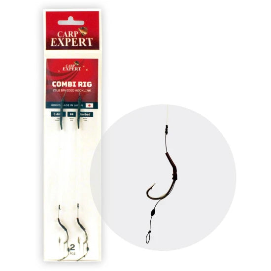 Carlige Legate Carp Expert Combi Rig, Nr.2, 2buc/plic