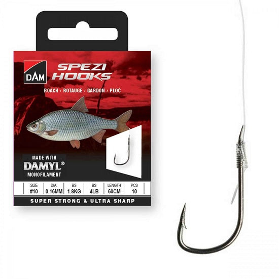 Carlige Legate DAM No.14 60cm 0.14mm New Spezi Roach
