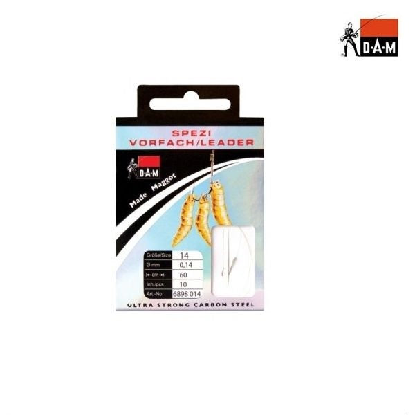 Carlige Legate DAM Nr.10 0,18mm Spezi Maggots Bronz