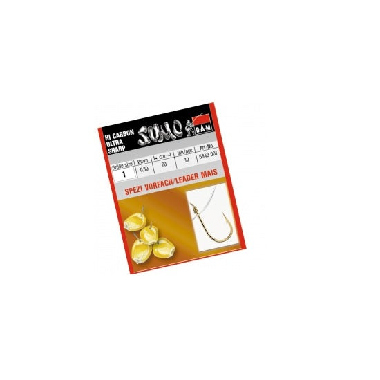 Carlige Legate DAM Sumo Spezi Mais Gold Legate Nr.14 Fir 0.14mm