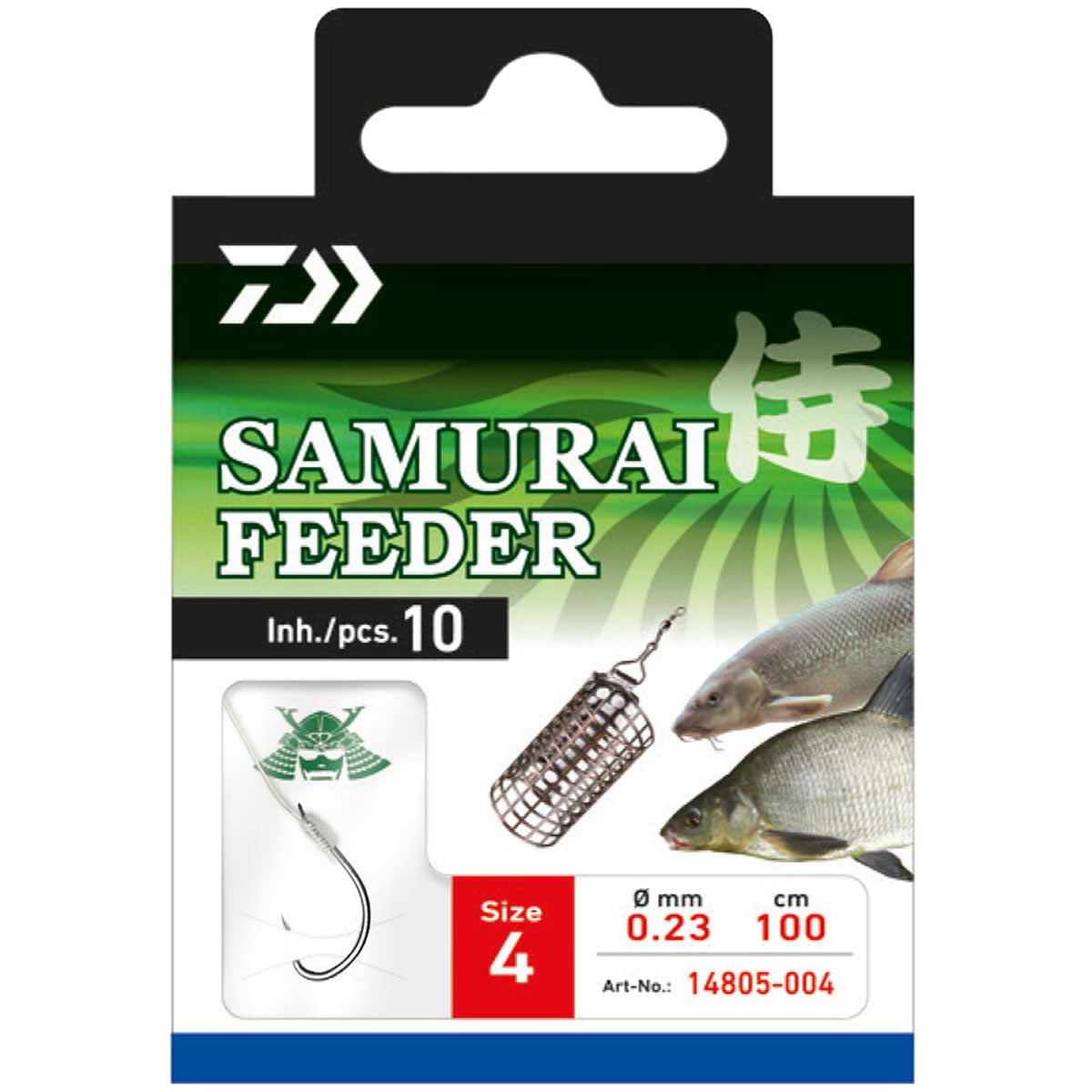 Carlige Legate Daiwa Samurai Feeder Nr.12, 10buc/pac