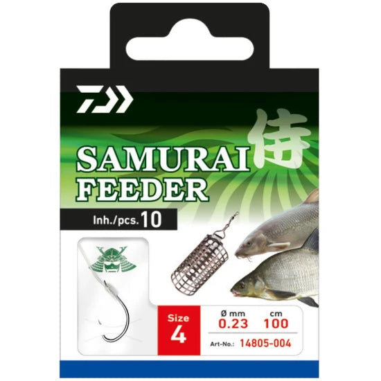 Carlige Legate Daiwa Samurai Feeder Nr.6, 10buc/pac