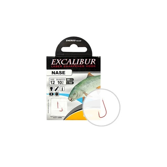 Carlige Legate Excalibur Bolo Red Nr.12 10buc/plic