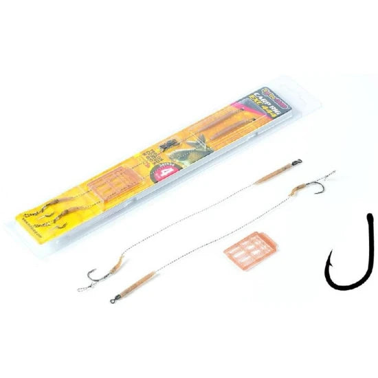 Carlige Legate Extra Carp Rigs 444+, 20cm, 25lbs, Nr. 4, 2buc/pac