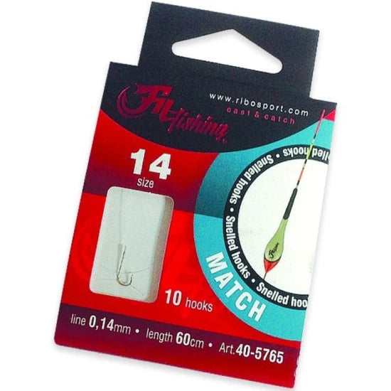 Carlige Legate Filfishing Match Rig, Nr.12, 0.16mm, 60cm, 10buc/plic