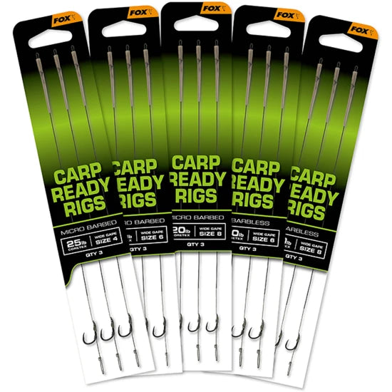 Carlige Legate Fox Eos Ready Rigs X3 Wide Gapes Size 6, 20lb