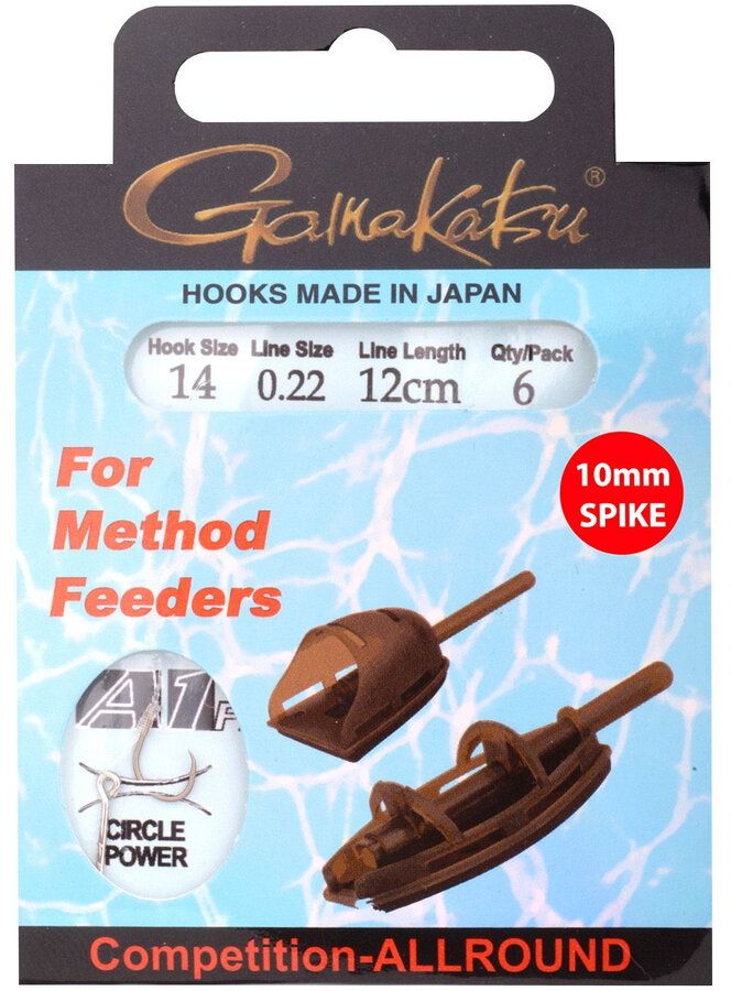 Carlige Legate GAMAKATSU Method Hair AD PCHR, 12cm, Nr.10, 0.25mm, 6buc/pac