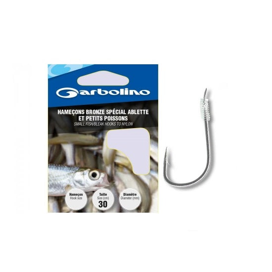Carlige Legate Garbolino Nr.18 30cm Fir 0.10mm Special Bronze Ablette