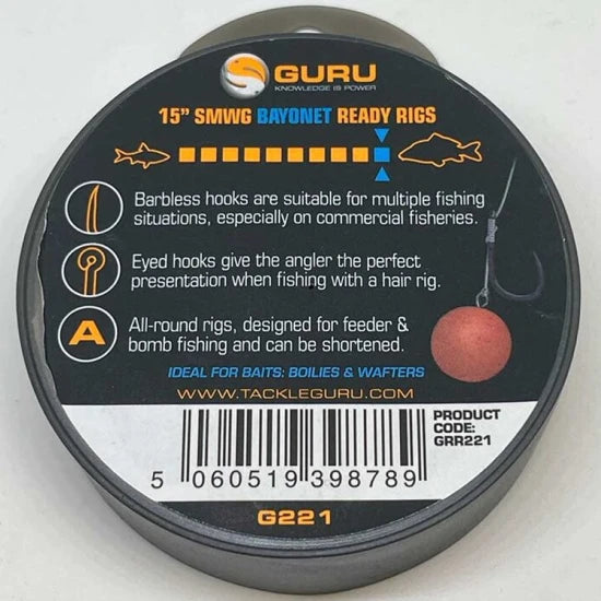 Carlige Legate Guru Bayonets, Carlig Nr.10, 0.19mm, 38cm, 8buc/pac
