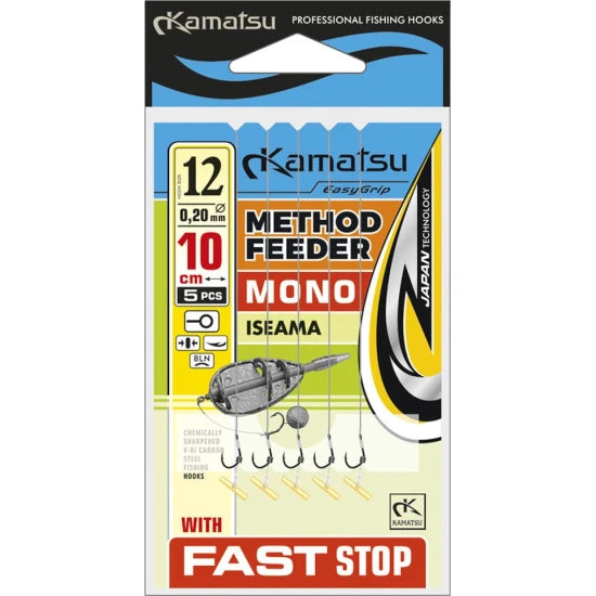 Carlige Legate Kamatsu Fast Stop Iseama, 10cm, Nr.8, 0.25mm, 5buc/pac
