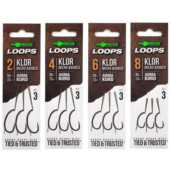 Carlige Legate Korda Loop Rigs Klor4 30lb, 3buc