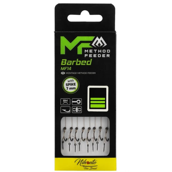Carlige Legate Mikado Method Feeder Rig Mf14 With Spike, 10cm, Nr. 10, 8buc/pac
