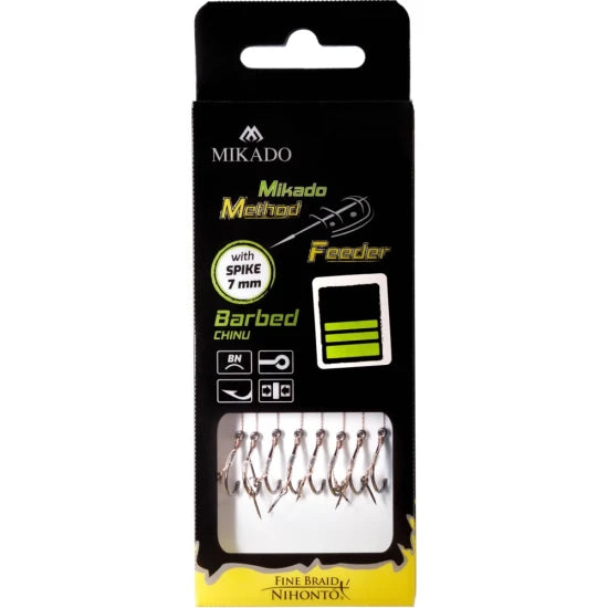 Carlige Legate Mikado Method Feeder Rig Spin 10cm, Nr.14, 8buc/pac