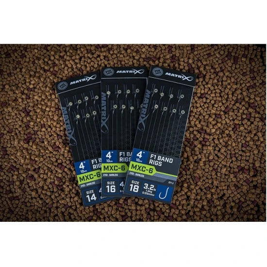 Carlige Legate Matrix Mxc-6 Barbless  F1 Band Rigs Nr.14 15cm 8buc/plic