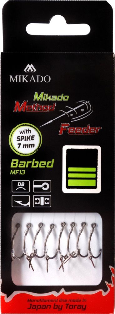 Carlige Legate Mikado Method Feeder Rig, 10cm, Nr.6, 0.23mm, 8buc/plic