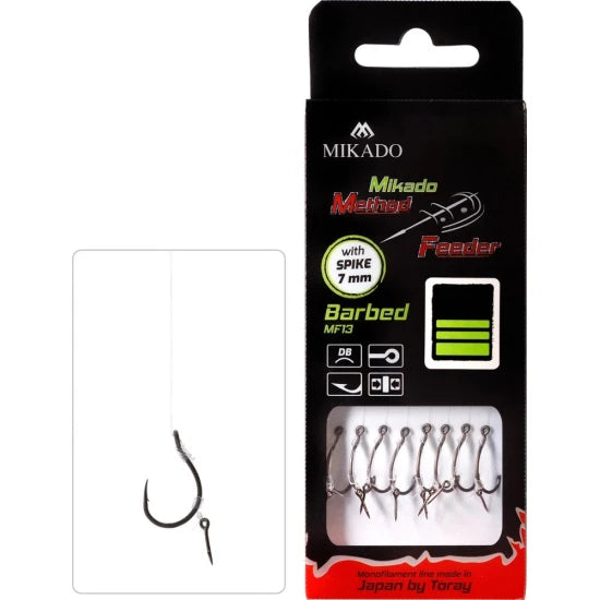Carlige Legate Mikado Method Feeder Rig, 10cm, Nr.6, 0.23mm, 8buc/plic