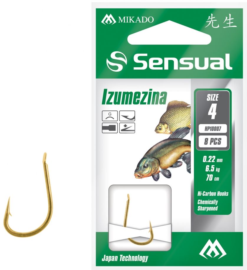 Carlige Legate Mikado Sensual Izumezina, 70cm, Nr.10, 0.18mm, 8buc/plic