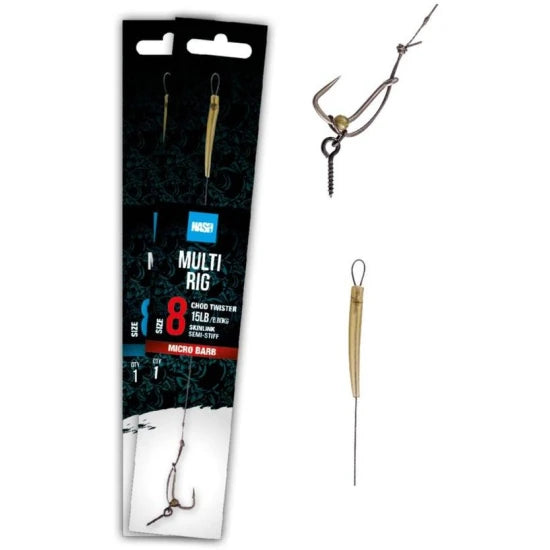 Carlige Legate Nash Multi Rig Barbless, 20lbs, Nr.6, 1buc/plic