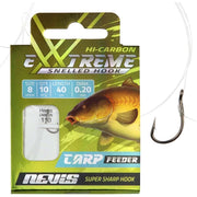 Carlige Legate Nevis Carp Feeder, Nr.6, 0.22mm, 40cm, 10buc/pac