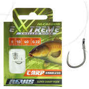 Carlige Legate Nevis Crap Barbless, Nr.6, 0.25mm, 40cm, 10buc/pac