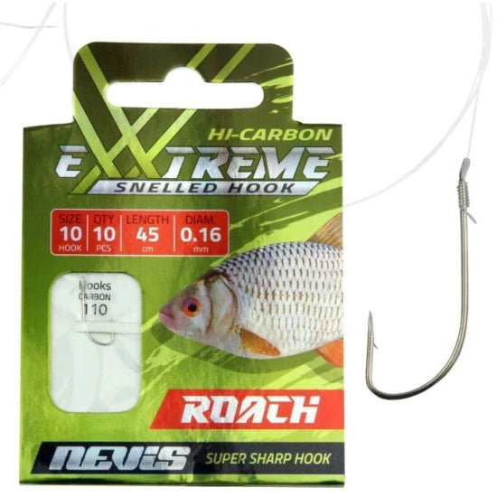 Carlige Legate Nevis Rosioara, Nr.10, 0.16mm, 45cm, 10buc/pac