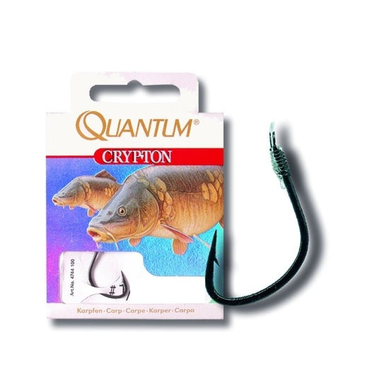 Carlige Legate Quantum Crypton Carp Nr.4 70cm Fir 0.30mm Black