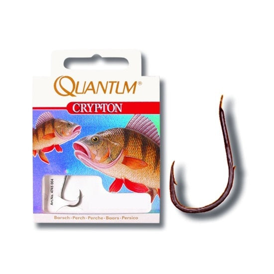 Carlige Legate Quantum Crypton Perch Nr.8 70cm Fir 0.20mm Black Nickel