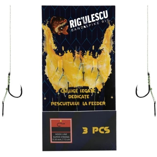 Carlige Legate Rigulescu Cu Spin, Nr.8, 7.5cm, 3buc/pac