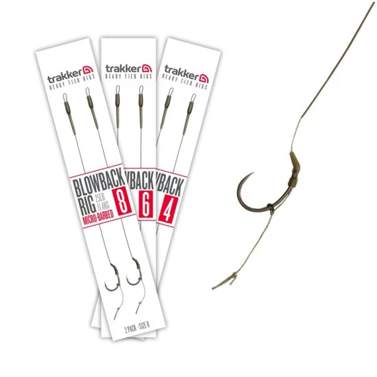 Carlige Legate Trakker Blowback Ready Rigs, Micro Barbed, Nr.4, 25lbs, 2buc/pac