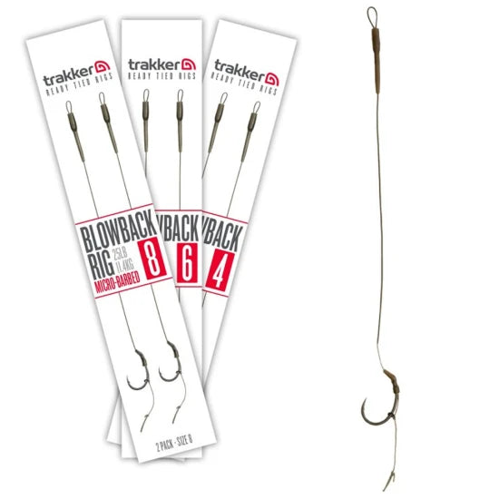 Carlige Legate Trakker Blowback Ready Rigs, Micro Barbed, Nr.6, 25lbs, 2buc/pac