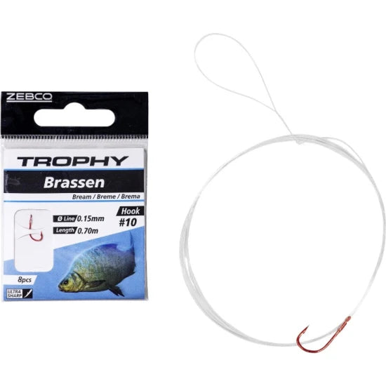 Carlige Legate Zebco Trophy Bream Hook-to-nylon, Nr. 14, 8buc/pac
