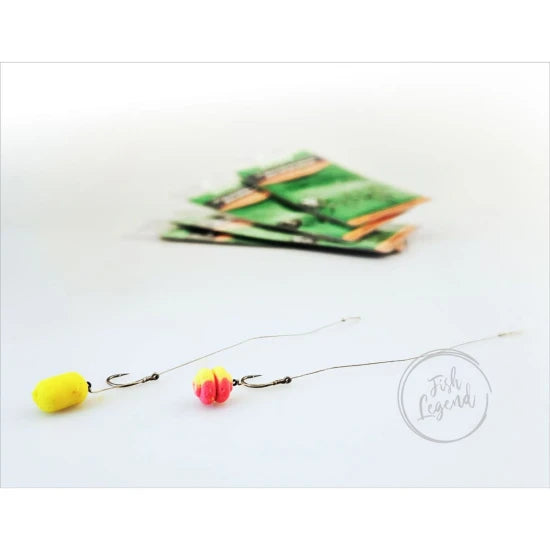 Carlige Legate Zfish Method Feeder Rig Spike Braid, Carlig Nr.6, Spin 6mm, Fir 15lbs, 5buc/pac