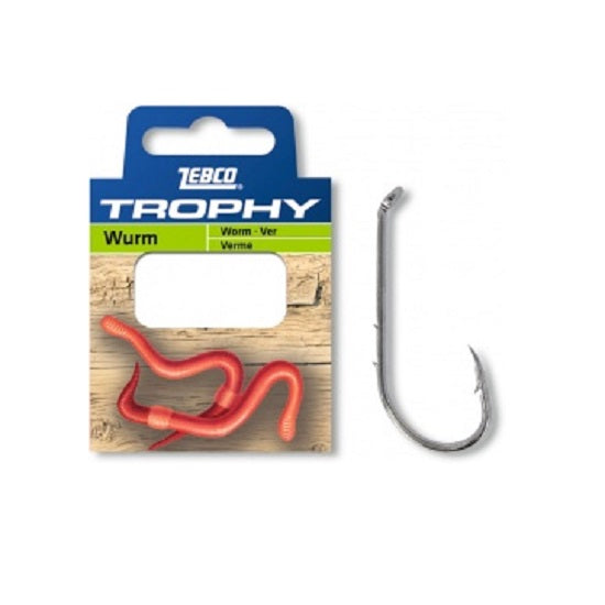 Carlige Legate Zebco No.2 70 cm 0.35 mm Trophy Worm