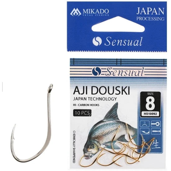 Carlige Mikado Sensual Aji Douski W/ring, Nr.10, 10buc/pac