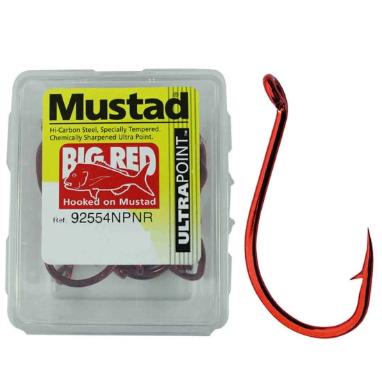 Carlige Mustad 92554npnr Ultrapoint Beak Bait Heavy Big Red Nr.6/0, 7buc/pac
