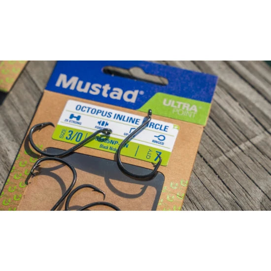 Carlige Mustad Octopus Wide Gap Inline Circle Hook 1x Strong Nr.3/0, 6buc/pac