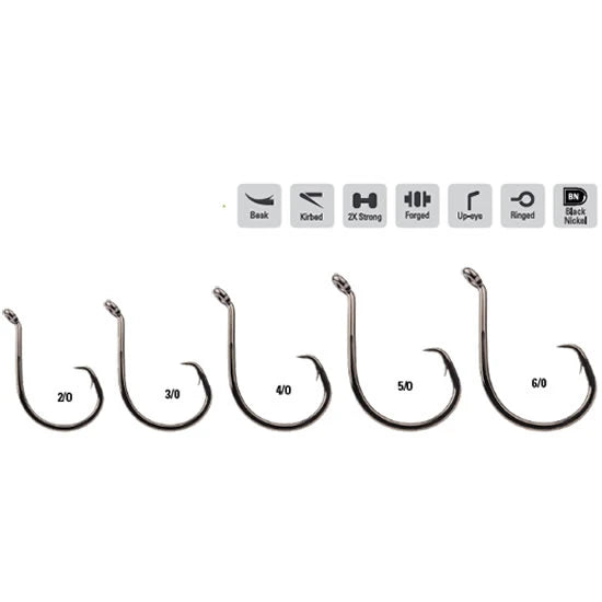 Carlige Mustad Octopus Wide Gap Inline Circle Hook 1x Strong Nr.5/0, 6buc/pac