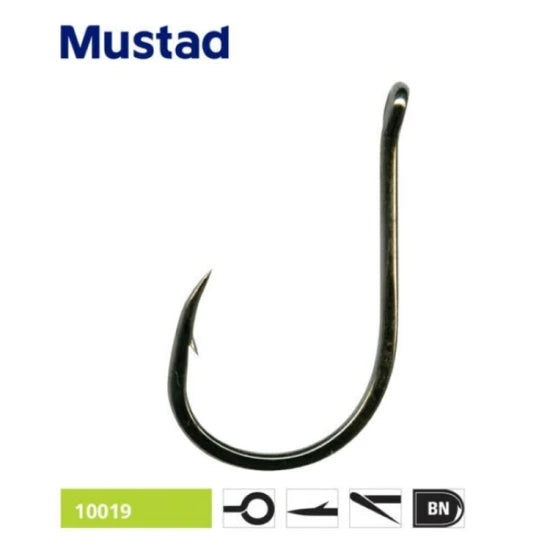 Carlige Mustad Ultrapoint Eyed Nickel 10019bln, Nr.2, 10buc/pac