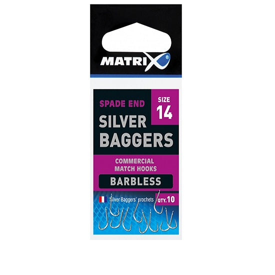 Carlige Matrix Silver Baggers Barbless 20