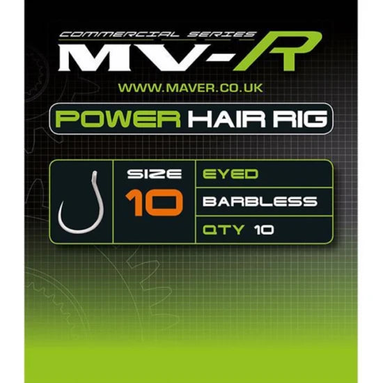 Carlige Maver Power Hair Rig Barbless, Nr.16, 10buc/plic