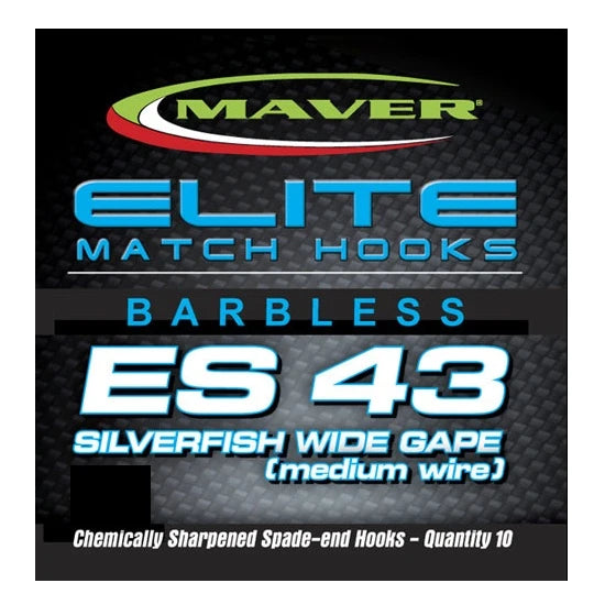 Carlige Maver Seria Elite Es43 Silverfish Wide Gape Nr 14
