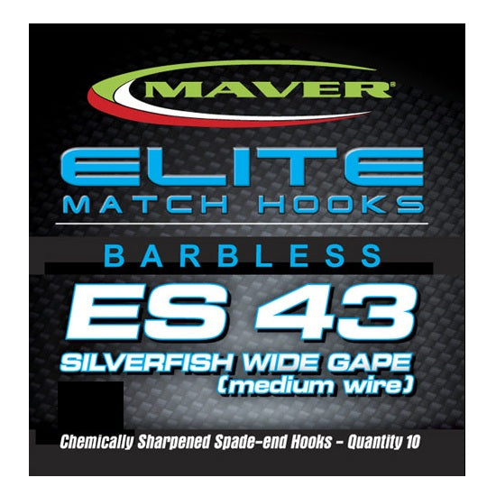 Carlige Maver Seria Elite ES43 Silverfish Wide Gape nr 22