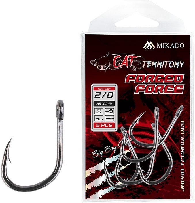 Carlige Mikado Cat Territory Forged Force BN, Nr.2/0, 5buc/plic
