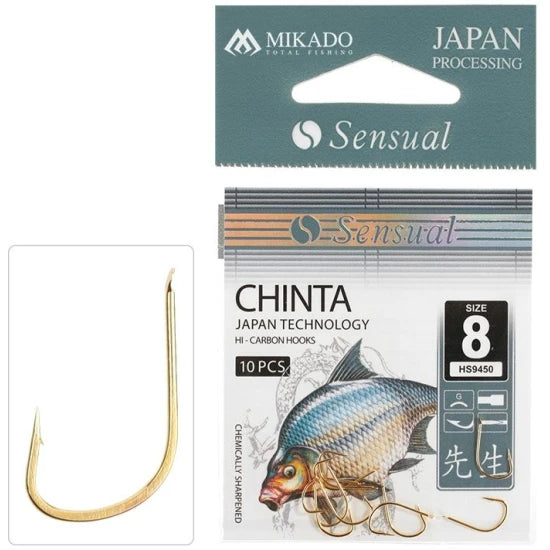 Carlige Mikado Sensual Chinta Gold, Nr.14, 10buc/pac