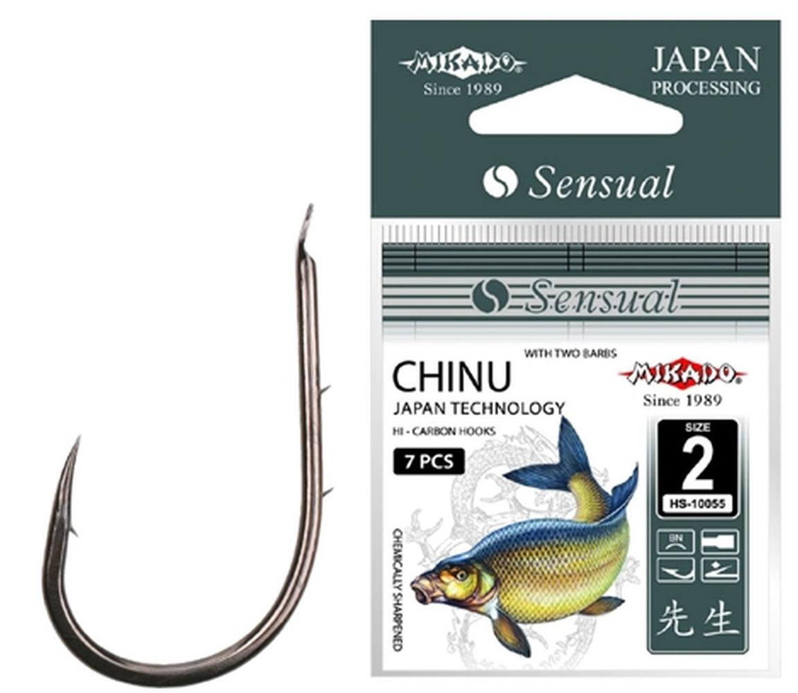 Carlige Mikado Sensual Chinu With Barbs, Nr.10, 10buc/plic