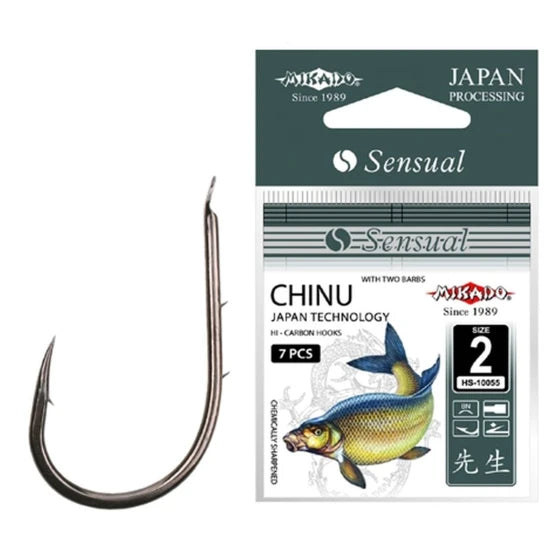Carlige Mikado Sensual Chinu With Barbs, Nr.4, 10buc/plic