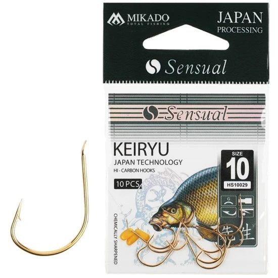 Carlige Mikado Sensual Keiryu Gold, Nr.4, 10buc/plic