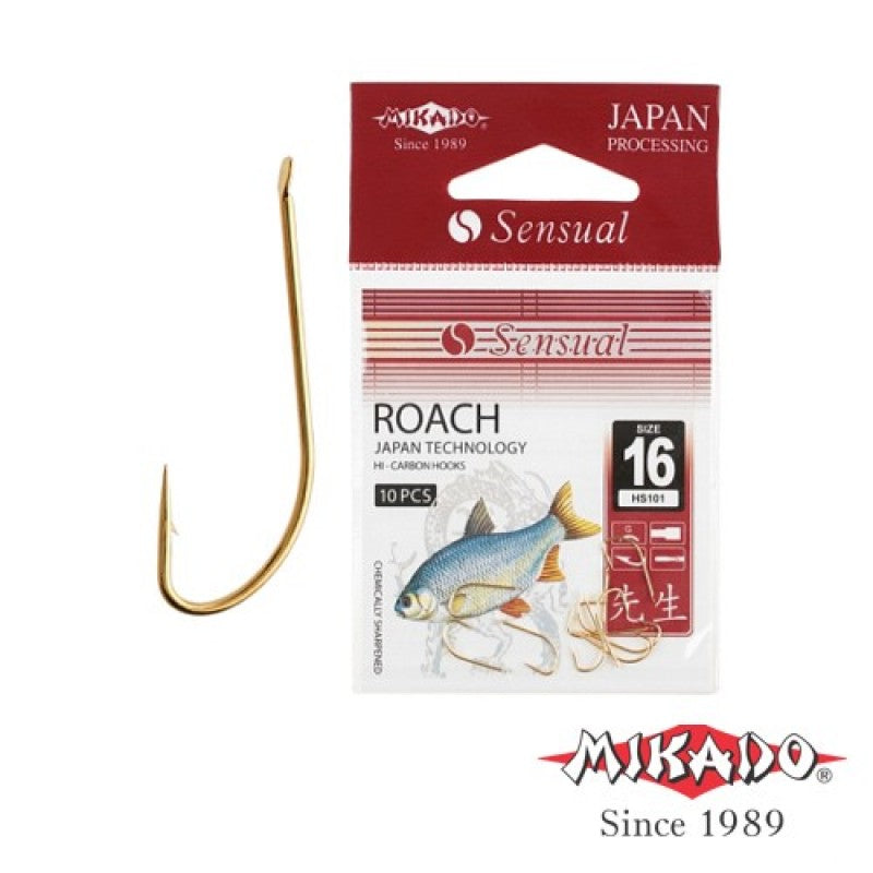 Carlige Mikado Sensual ROACH Nr.10 101 Gold 10buc/plic